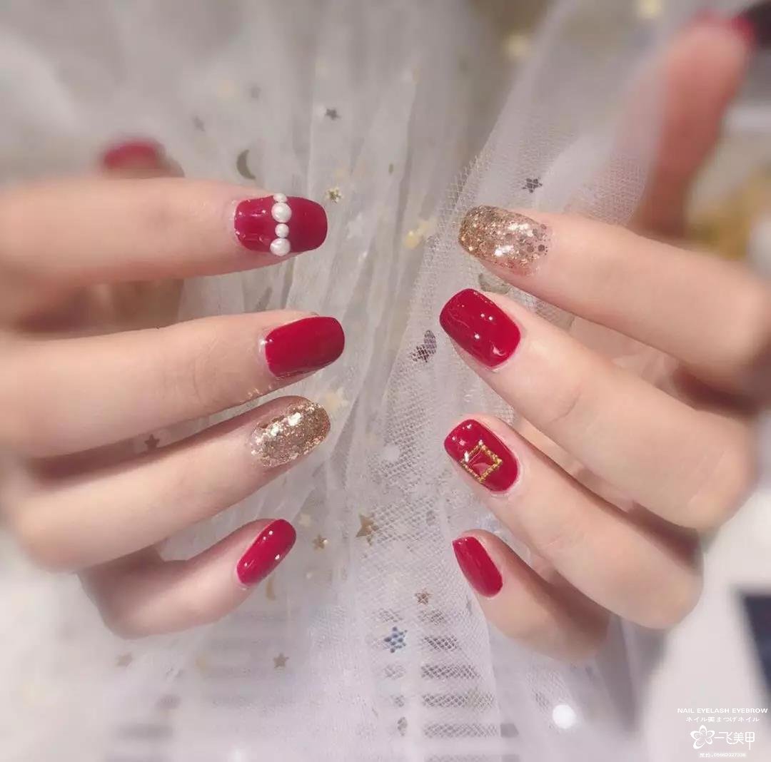 過年、聚會和婚禮等各場合都適用的美甲款式