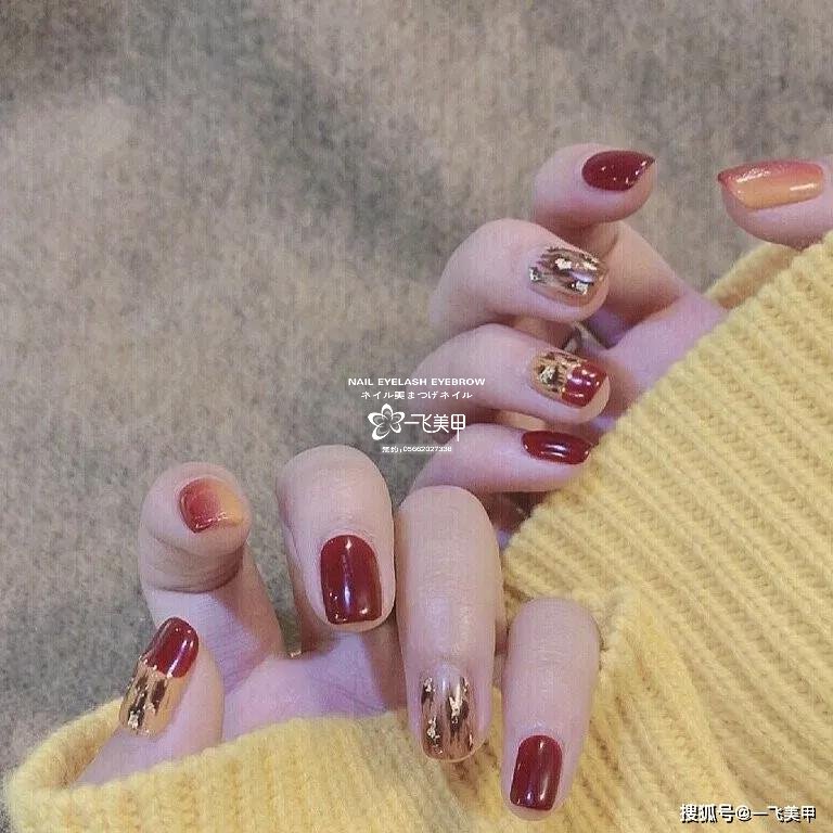 精選日式豹紋美甲，超好看