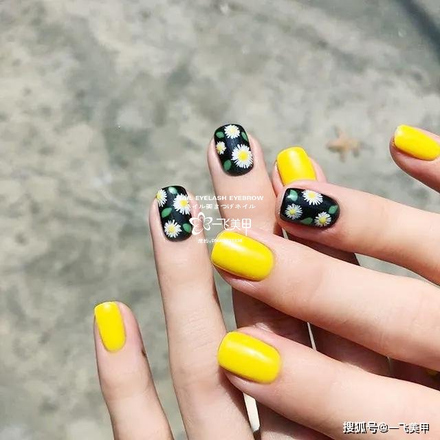 雛菊元素在春天做在手上，那是一種春的氣息