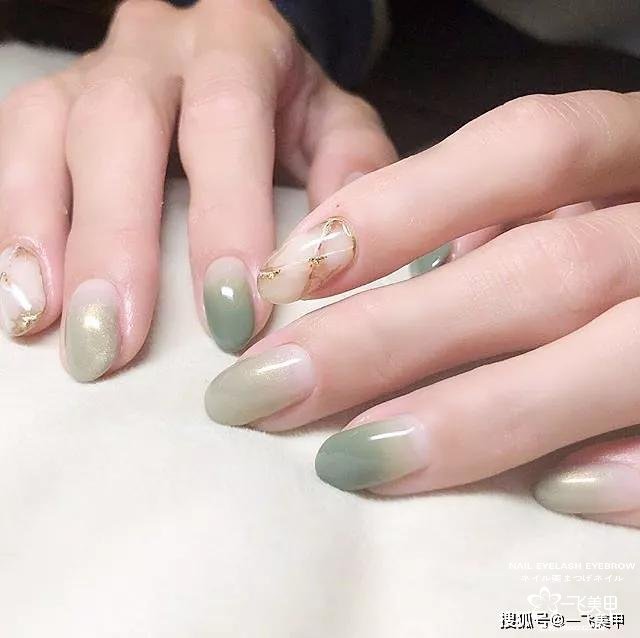 初春做漸變美甲，真的很美~