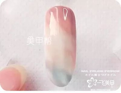 美甲教程讓你疫情期間在家學(xué)會(huì)仙境水紋樣式