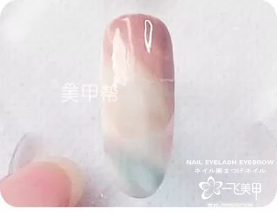 美甲教程讓你疫情期間在家學(xué)會(huì)仙境水紋樣式
