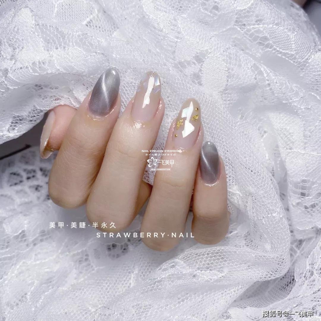 這些橢圓型美甲也太太太太顯手長了吧