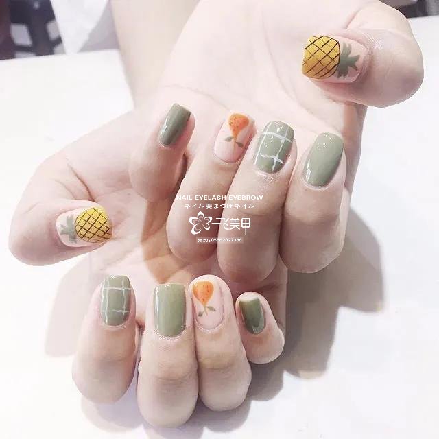 適合春天的3款綠色美甲，好養(yǎng)眼??！