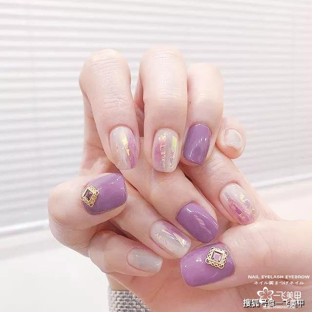 超仙氣的透感碎玻璃美甲，誰做誰美