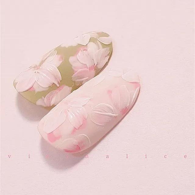 初春花卉美甲專場，海量款式讓你陶醉