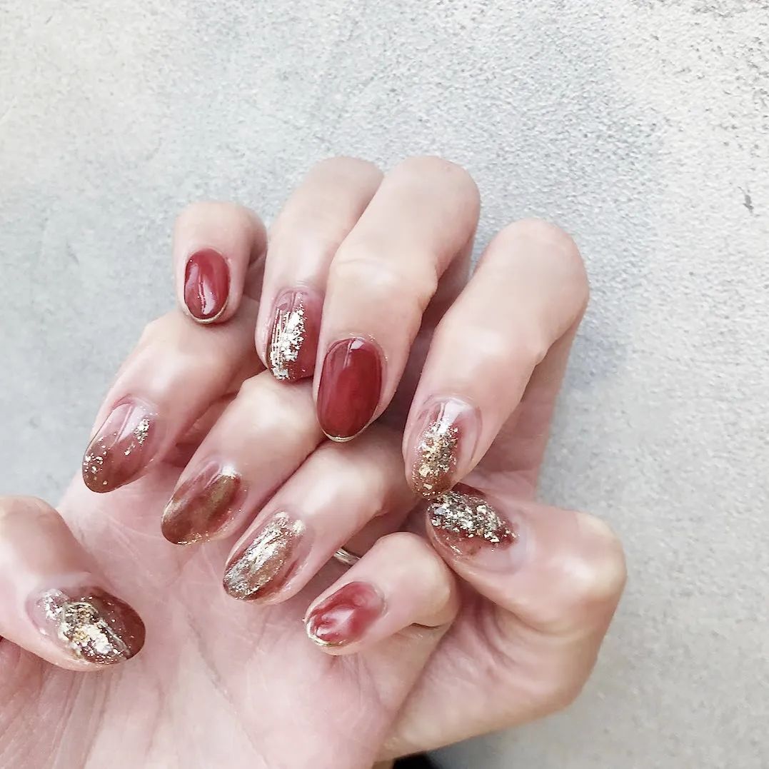 復(fù)古燙金美甲，美翻天了