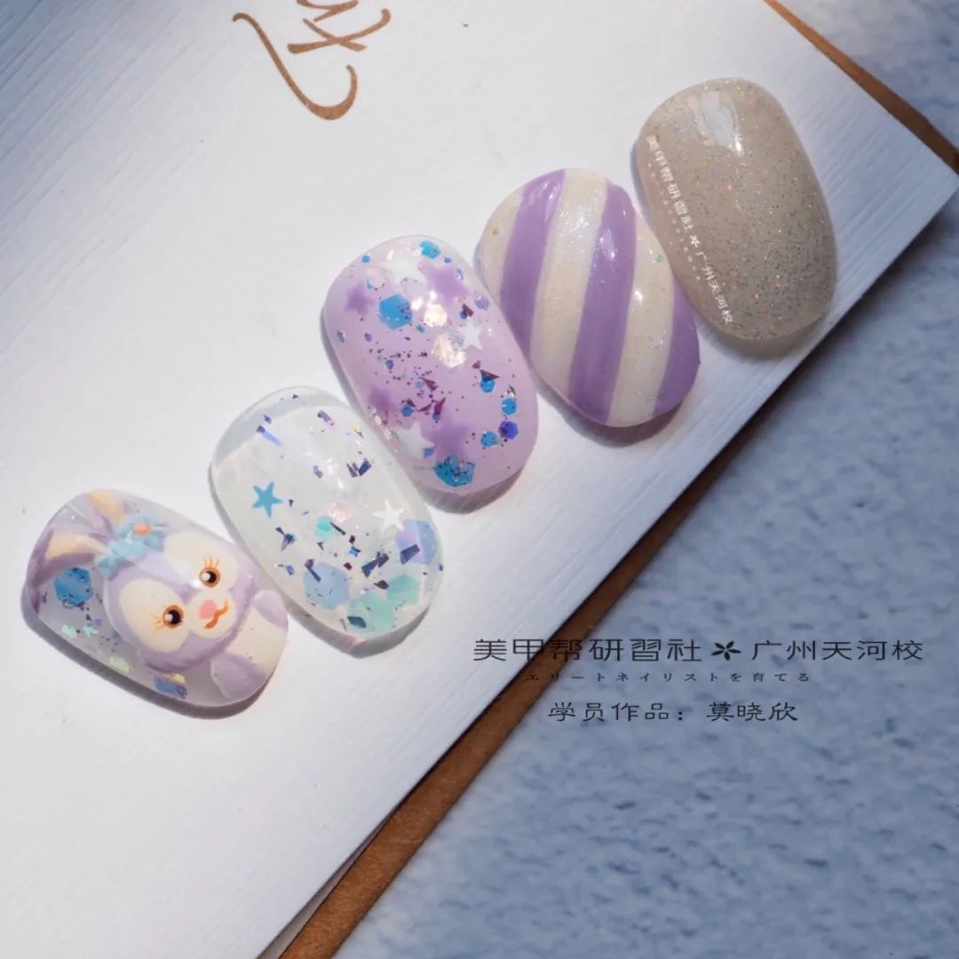 最適合春夏的童趣美甲，短甲也能做哦