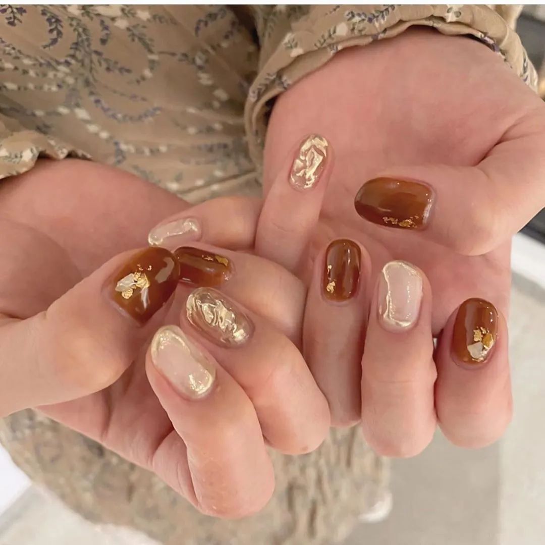 復(fù)古燙金美甲，美翻天了