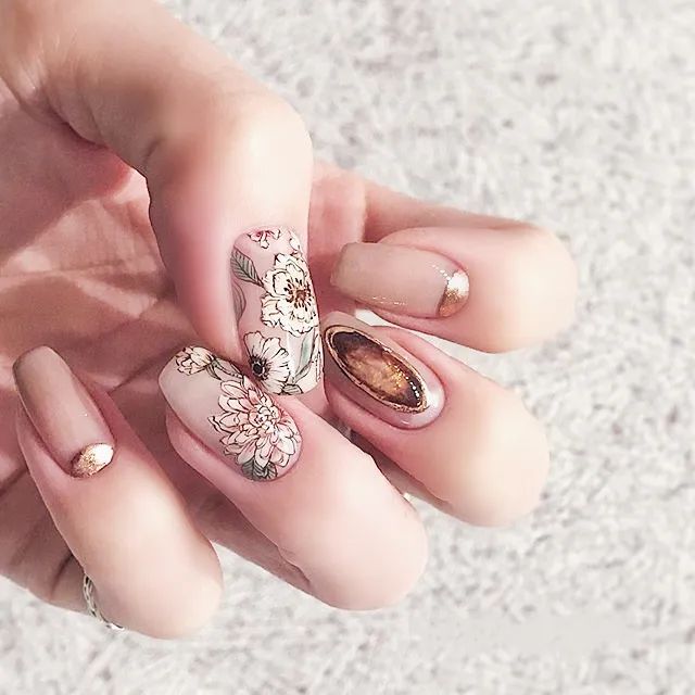 復(fù)古燙金美甲，美翻天了