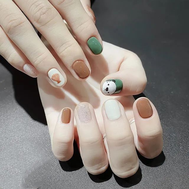 最適合春夏的童趣美甲，短甲也能做哦