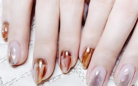 復(fù)古燙金美甲，美翻天了