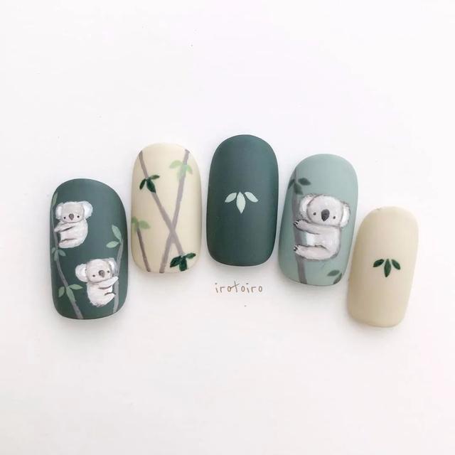 美呆了！這些可愛的治愈系北歐風(fēng)美甲樣板