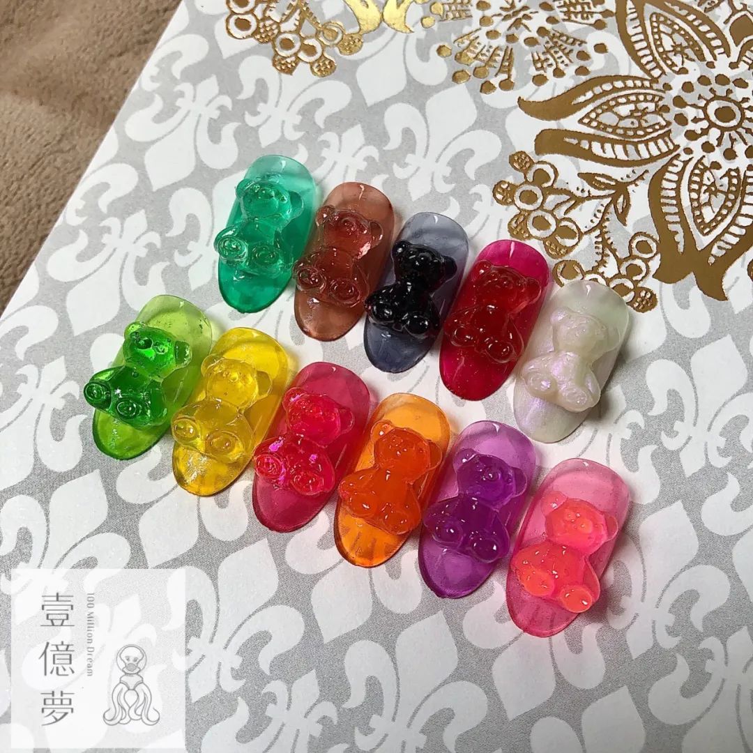 小熊軟糖美甲？可愛(ài)瘋了