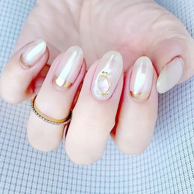 極光色美甲，驚艷的美