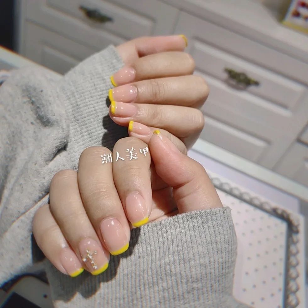 適合夏天做的法式美甲，不要太美哦