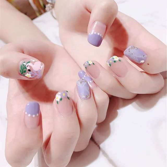 適合夏天做的法式美甲，不要太美哦