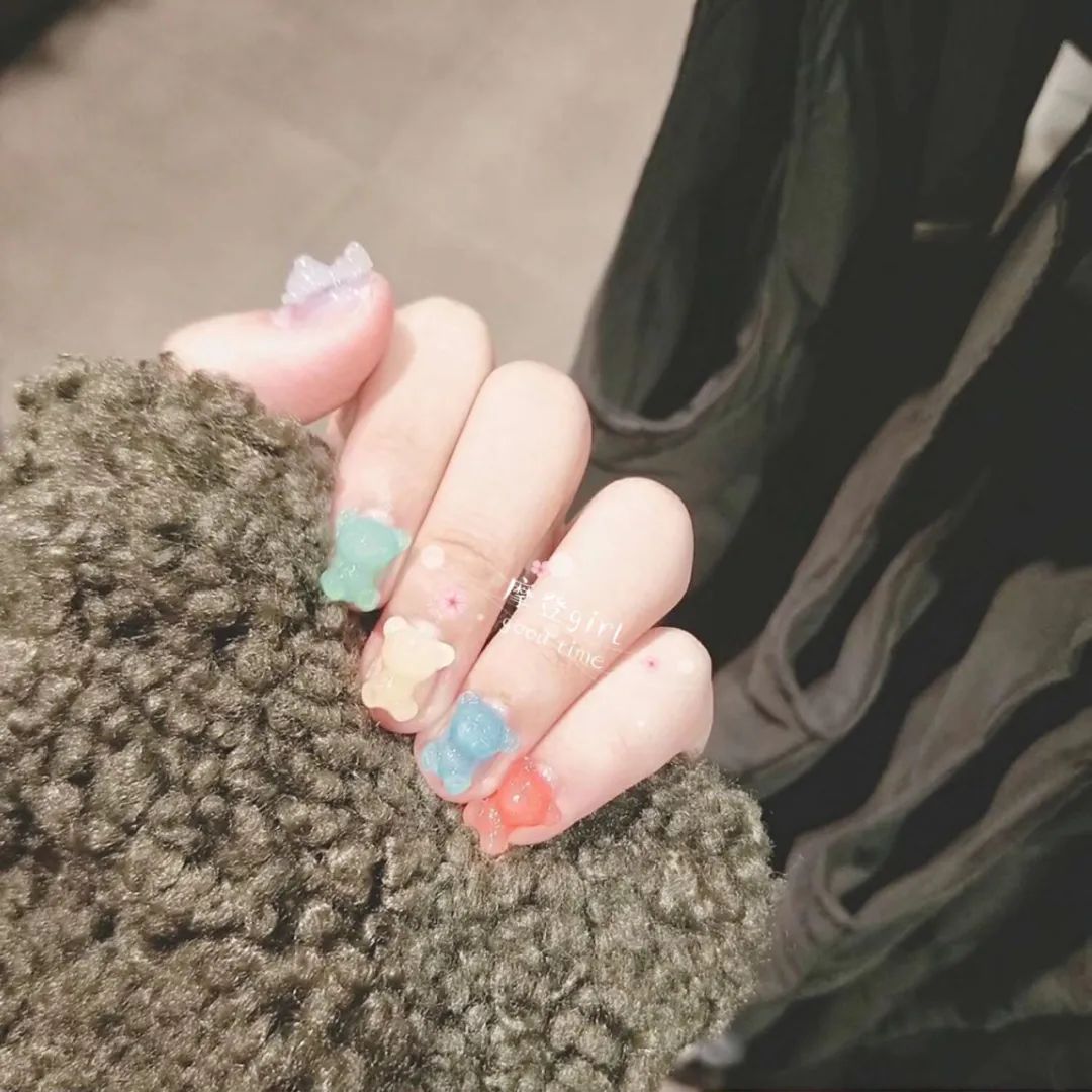 小熊軟糖美甲？可愛(ài)瘋了