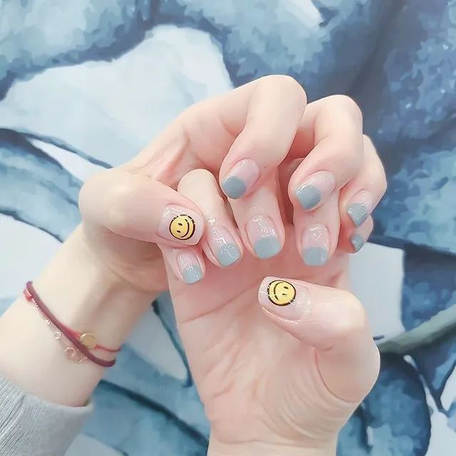 適合夏天做的法式美甲，不要太美哦