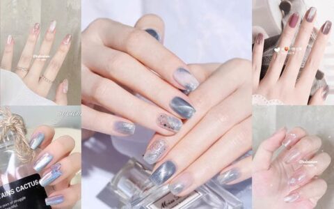 夢幻指甲彩繪「晶石貓眼」閃爍光暈，一出手就自帶美光燈