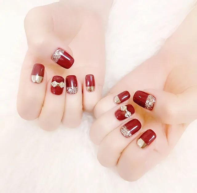 適合過年的80款紅色系美甲！旺運(yùn)又喜慶！