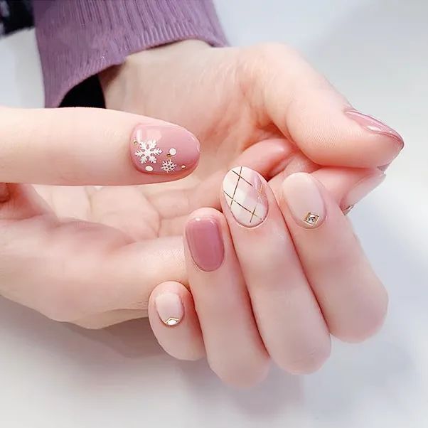 冬季做款雪花美甲，超應(yīng)景~
