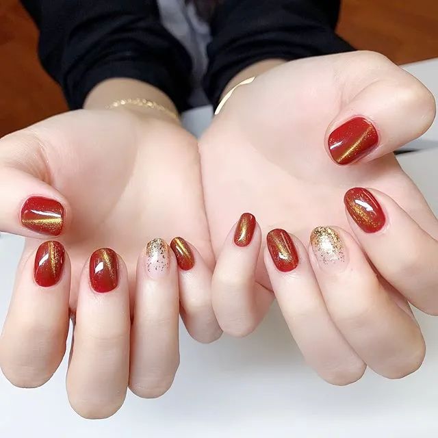 適合過年的80款紅色系美甲！旺運(yùn)又喜慶！