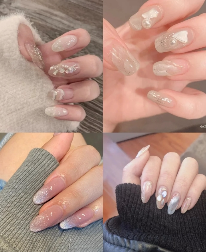 輕奢日式美甲，精致仙女必做的美甲款式