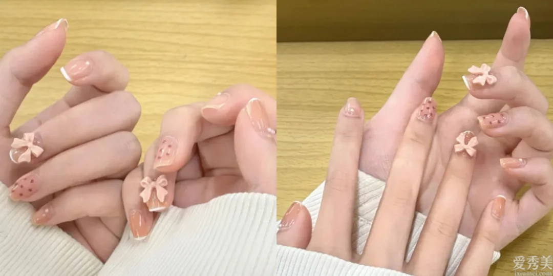 不容易爛大街的蝴蝶結(jié)美甲，顯嫩又柔美，超有夏天的感覺(jué)