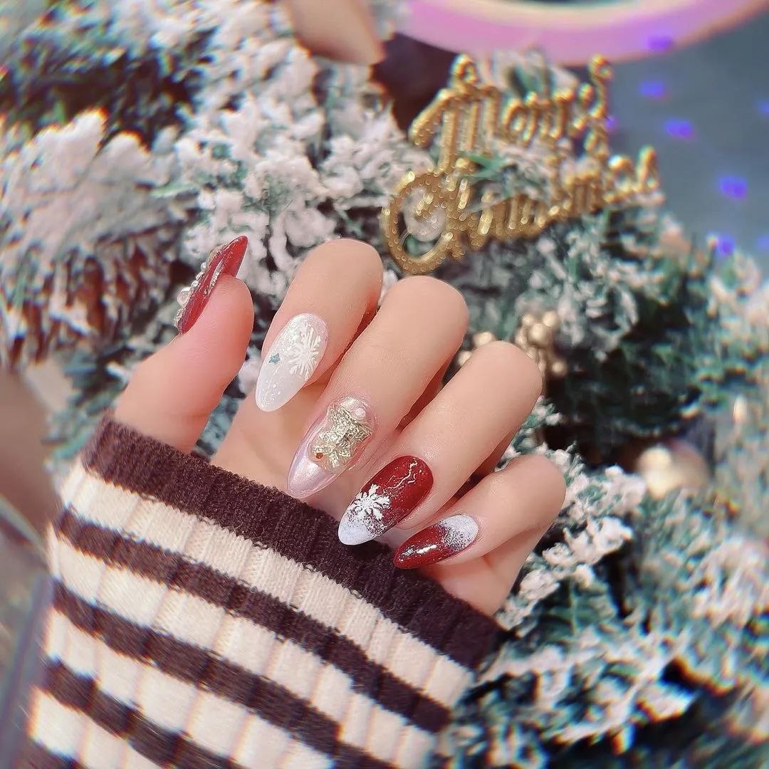 適合圣誕+元旦新年做的美甲都在這兒了！