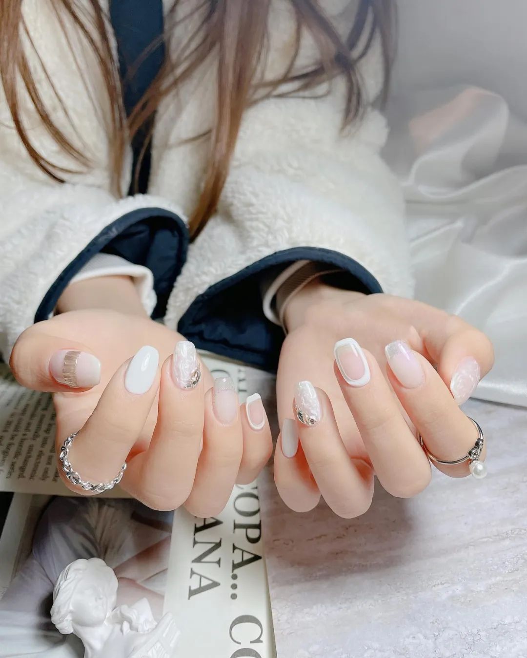 非常有質(zhì)感的新婚美甲，最近要結(jié)婚的準(zhǔn)新娘們看過(guò)來(lái)